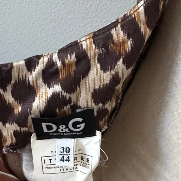 D&G Dolce & Gabbana 30/44 Leopard Print Women's Dress - Picture 13 of 13